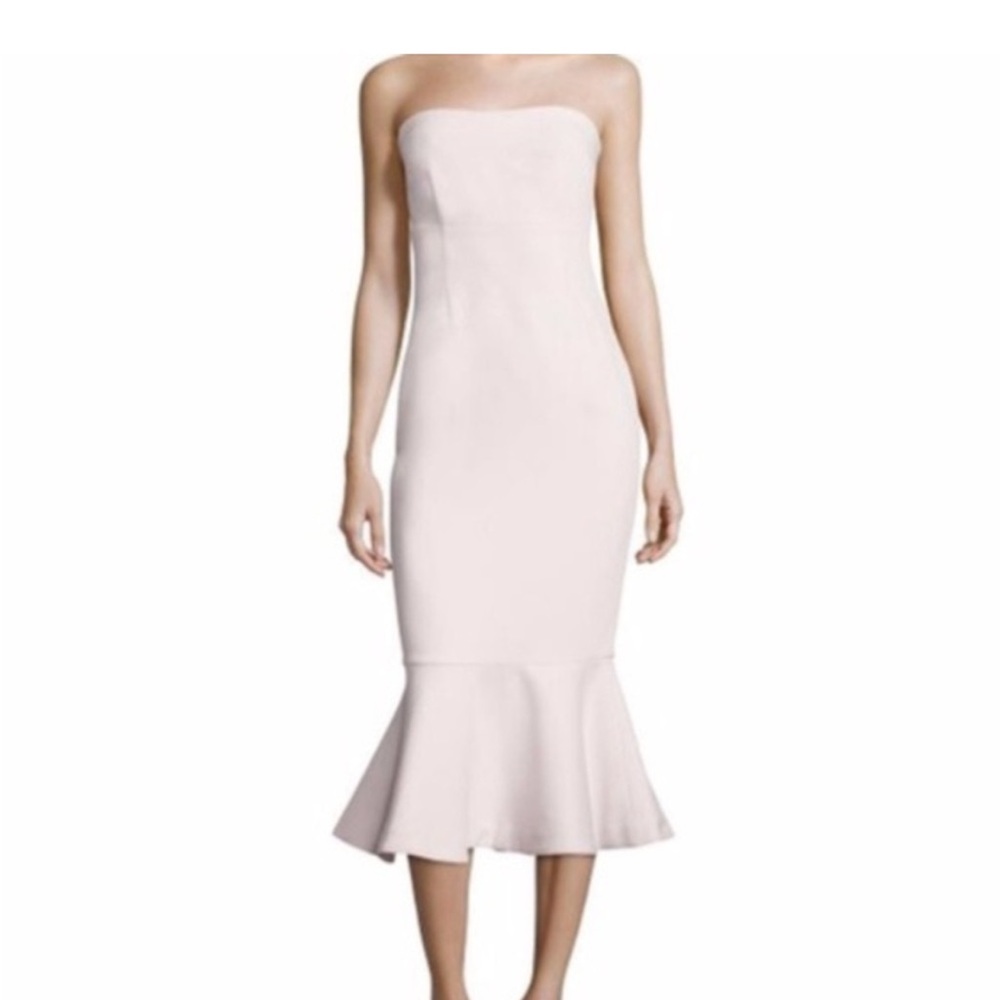 Cinq a sept strapless Luna midi dress NWT